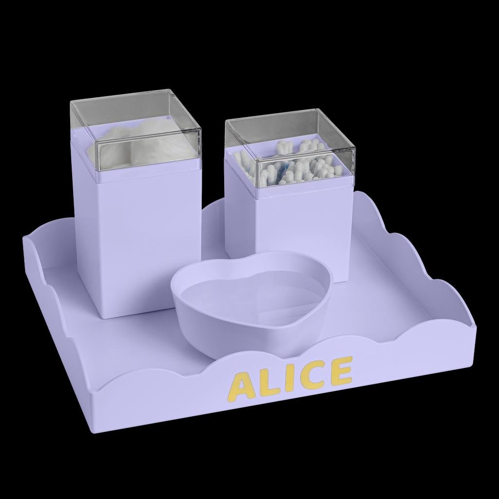 Kit higi&ecirc;ne BabyMel cor lil&aacute;s