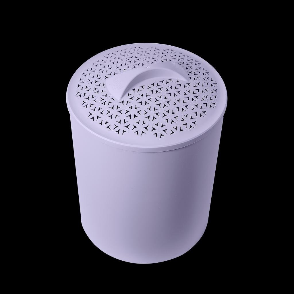 Cesto de roupas BabyMel cor lil&aacute;s