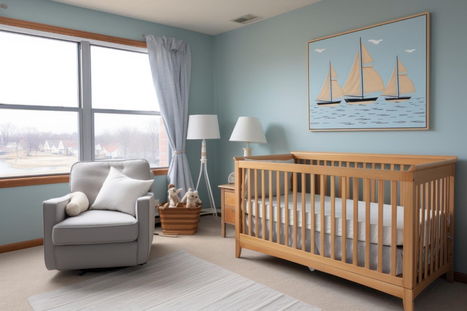 Quarto de beb&ecirc; com paleta neutra de cores